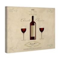 Wynwood Studio italok és szeszes italok Wall Art vászon nyomatok 'Sai - Chianti Classico' Wine - Red, Brown