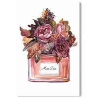 Runway Avenue divat és glam Canvas Art Print 'őszi parfüm virágos parfümök - lila, narancs