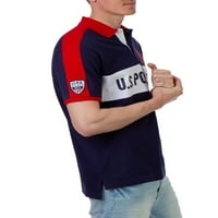 S. Polo Assn. Férfi színes blokk pique póló ing