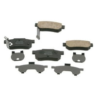 Nissin OE megfogalmazott fékpadkészlet, W Shims Fits Select: 1994- Honda Civic, 1986- Acura Integra