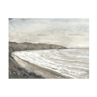 Tim Otoole 'Coastal Shoreline I' Canvas Art
