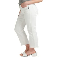 Silver Jeans Co. női legkeresettebb középnövekedésű egyenes növényi nadrág, derékméret 24-36
