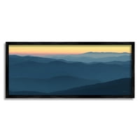 Stupell Industries Panoramic Horizon Sunset Sunrise Blue Mountain 10, Lori Deiter tervezése