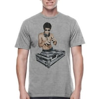 Bruce Lee férfi DJ grafikus póló