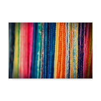 Védjegy Képzőművészet „Színes textil” vászon művészete: Pixie Pics