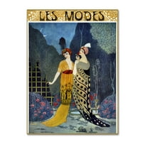 Védjegy Képzőművészet 'Art Deco Fashion Ladies' Canvas Art by Vintage Apple Collection