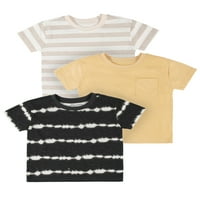 Modern pillanatok: Gerber Baby és kisgyermek fiú rövid ujjú pólók, 3-csomag, méretek 12m-5T
