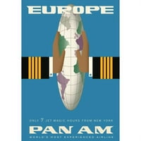 Marmont Hill Europe Pan Am Vintage Aviation nyomtatás a vászonon