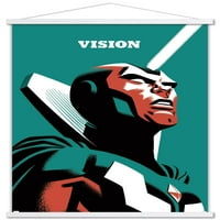 Marvel Comics-Vision - Vision fali poszter fa mágneses kerettel, 22.375 34