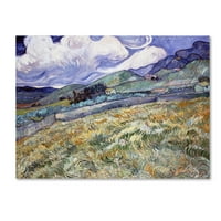 Védjegy Képzőművészet 'Táj a Saintremy -től' Canvas Art készítette: Van Gogh