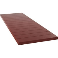 Ekena Millwork 15 W 71 H True Fit PVC vízszintes Slat modern stílusú rögzített redőnyök, borsvörös