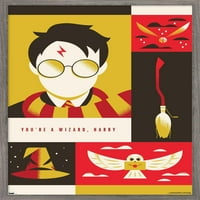 Warner 100. évfordulója-Harry Potter fali poszter, 14.725 22.375 keretes