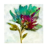 Jennifer Goldberger 'Fuchsia Splash I' Canvas Art