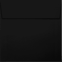 Luxpaper négyzet alakú borítékok héj és sajtó, fekete ágynemű, 50 csomaggal