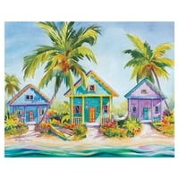 Remekmű Művészeti Galéria Island Charm Beach House, Kathleen Denis Canvas Art Print 16 20