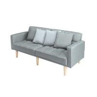 Futon kanapé, modern alvó chouch párnákkal a nappalihoz