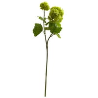 Majdnem Természetes 18 Hógolyó Hortenzia Művirág , Zöld