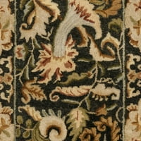 SAFAVIEH BERGAMA POMPEII FLORAL BEÁLLÍTOTT gyapjús szőnyeg, faszén, 2'3 10 '