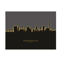 Michael Tombsett 'Huddersfield Anglia Skyline Glow II' vászon művészet