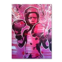 Védjegy Képzőművészet 'Boxer Kid 1' vászon művészet Absztrakt graffiti