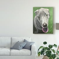 A Hippie Hound Studios, a „Great Dane Green” vászon művészet képzőművészete