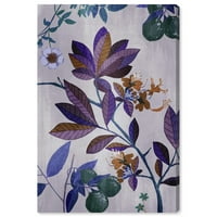 Wynwood Studio Canvas Flower Dreams virágos és botanikus virágos fali művészet nyomtatott lila 20x30