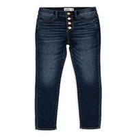 Jordache Girls Super Skinny Magas emelkedésű farmer, 5- és vékony méretű