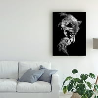 Julie Chapman, a „Tenderness Wolf” vászon művészet képzőművészete