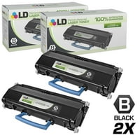 A Lexmark E250A11A újrajúsztatott pótlásai fekete lézercsonk -patronok halmaza Lexmark E250, E250D, E250DN, E350, E350D, E350DN,