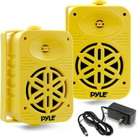 Pyle Bluetooth beltéri kültéri hangszóró 500watt kettős vízálló 5.25 ”2-utas teljes tartományú hangszórórendszer