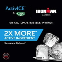 Curad Ironman Activice Roll-On Cooling Gel, aktuális fájdalomcsillapítás az ízületi gyulladáshoz, ízületi, izom- és testfájdalmak,