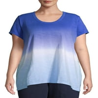 Terra & Sky Plus méretű Dip festék ombre folyó póló