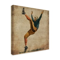 Védjegy Képzőművészet 'Vintage Sports V' Canvas Art készítette John Butler