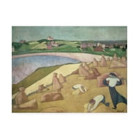 Emile Bernard, a „Termelés by the Sea” vászon művészete