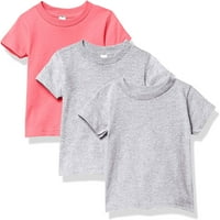 Marky G ruházat baba és kisgyermek Rövid ujjú pólók pamut Jersey Crew-nyak póló, forró rózsaszín Heather Heather
