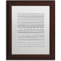 Védjegy Szépművészet Jersey Knit vászon művészet: Hello Angel, White Matte, Wood Frame