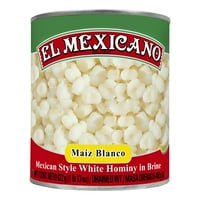 El Mexicano fehér hominy, konzerv zöldségek, oz