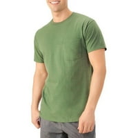 Platinum Eversoft férfi rövid ujjú személyzet zseb póló, akár 4xl méretű