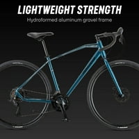 Mongoose Grit Adventure Road Bike, sebesség, 700c kerekek, kék