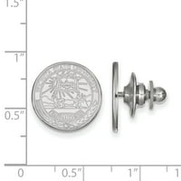 Sterling ezüst ródiummal bevont logoart Wichita Állami Egyetem Crest Lapel Pin
