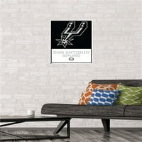 San Antonio Spurs-Logó Fali Poszter, 14.725 22.375