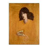 A Dante Rossetti vászon művészete „A kár hölgy” képzőművészeti képzőművészete