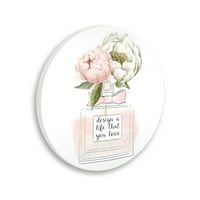 Stupell Industries Design Life You You Love Sentiment Pink Floral Perfum, 12, Design, Carol Robinson