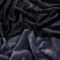 Egyedi alku gradiens flanel gyapjú ágy kanapé takaró sötétkék 87 94