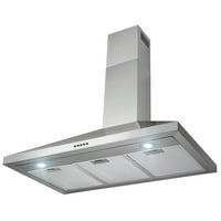 36 falra szerelhető rozsdamentes acél push Panel Kitchen Range Hood Cooking Ventilátor