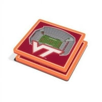 Youthefan NCAA Virginia Tech Hokies 3D StadiumView Magnet