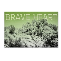 Védjegy Képzőművészet 'Ombre Adventure v Brave Heart' vászon művészete: Elizabeth Urquhart
