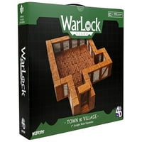 WarLock csempe: 1 Town & Village egyenes falak bővítése-asztali RPG tartozék