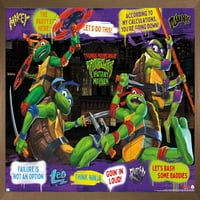 Teenage Mutant Ninja Turtles: Mutant Mayhem-Mondatok Fali Poszter, 22.375 34 Keretes