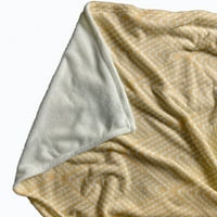 Egyszerűen a Daisy LifeFlor Diamond gyapjú dobó takaró, kukorica sárga, túlméretezett dobás